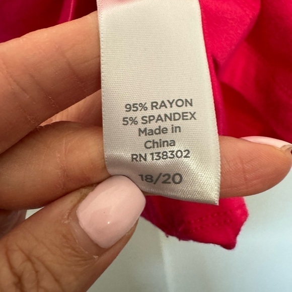 Avenue Pink Short Sleeved blouse plus size 18/20 - Picture 5 of 7